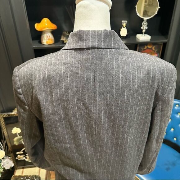 Michael Kors Vintages 90s Pinstripe Blazer Bodysuit Size 6 - Picture 7 of 10